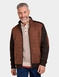 Pegasus Fleece Lined Faux Suede Jacket - Brown