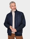 Pegasus Fleece Lined Faux Suede Jacket - Navy