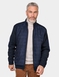 Pegasus Fleece Lined Faux Suede Jacket - Navy