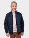 Pegasus Fleece Lined Faux Suede Jacket - Navy