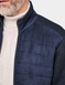 Pegasus Fleece Lined Faux Suede Jacket - Navy