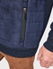 Pegasus Fleece Lined Faux Suede Jacket - Navy