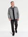 Pegasus Tweed Look Sherpa Lined Jacket - Charcoal
