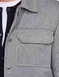 Pegasus Tweed Look Sherpa Lined Jacket - Charcoal