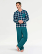 Pegasus Thermal Crew Neck Pyjamas - Forest Green