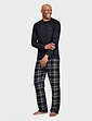 Farah Long Sleeve PJ Lounge Set - Black