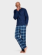 Farah Long Sleeve PJ Lounge Set - Navy