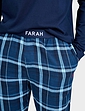 Farah Long Sleeve PJ Lounge Set - Navy