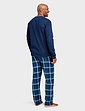 Farah Long Sleeve PJ Lounge Set - Navy