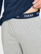 Farah Long Sleeve Jersey PJ Lounge Set - Navy