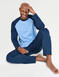 Pegasus Knitted Long Pyjama Set - Navy