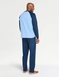 Pegasus Knitted Long Pyjama Set - Navy