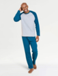 Pegasus Knitted Long Pyjama Set - Petrel