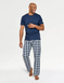 Farah Long Pyjama Set - Navy