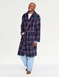 Thermal Fleece Dressing Gown - Navy