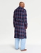 Thermal Fleece Dressing Gown - Navy