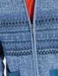 Tootal Horizontal Jacquard Zipper - Petrel