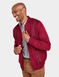 Tootal Vertical Jacquard Zipper - Burgundy
