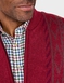 Tootal Vertical Jacquard Zipper - Burgundy