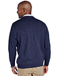 Pegasus Luxury Yarn V Neck Sweater - Navy