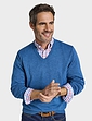 Pegasus Luxury Yarn V Neck Sweater - Royal