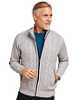 Pegasus Fleece Lined Cable Knitted Zipper - Grey