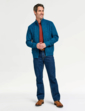 Pegasus Fleece Lined Cable Knitted Zipper - Petrel