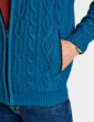 Pegasus Fleece Lined Cable Knitted Zipper - Petrel