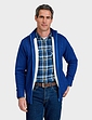 Pegasus Sherpa Lined Cable Zipped Jacket - Blue