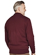 Pegasus Sherpa Lined Cable Zipped Jacket - Burgundy