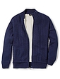 Pegasus Sherpa Lined Cable Zipped Jacket - Navy
