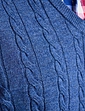 Pegasus Luxury Yarn Cable Slipover - Navy