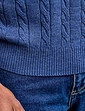Pegasus Luxury Yarn Cable Slipover - Navy