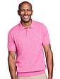 Pegasus Luxury Yarn Cable Knitted Polo - Raspberry