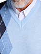 Tootal Argyle V-Neck Jumper - Sky
