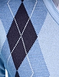 Tootal Argyle V-Neck Jumper - Sky