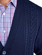 Tootal Cable Cardigan - Navy
