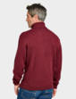 Pegasus Cable Roll Neck Jumper - Burgundy