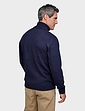 Pegasus Cable Roll Neck Jumper - Navy