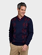 Tootal Argyle V Neck Jumper - Navy