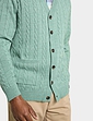 Pegasus Luxury Yarn Cable Cardigan - Mint