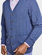 Pegasus Luxury Yarn Cable Cardigan - Navy