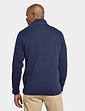 Pegasus Knitted Waffle Zip Jacket - Navy