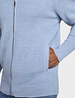 Pegasus Knitted Waffle Zip Jacket - Sky