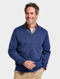 Pegasus Fleece Lined V Neck Jumper - Navy