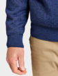 Pegasus Fleece Lined V Neck Jumper - Navy