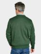 Pegasus Fleece Lined V Neck Jumper - Olive