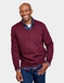 Pegasus Fleece Lined V Neck Jumper - Wine
