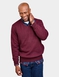 Pegasus Fleece Lined V Neck Jumper - Wine