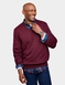 Pegasus Fleece Lined V Neck Jumper - Wine